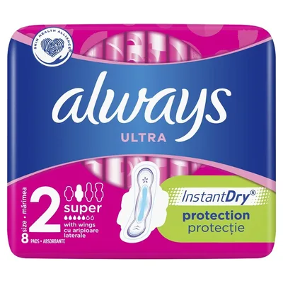 Always Ultra Super Plus Absorbante, 8 bucăți