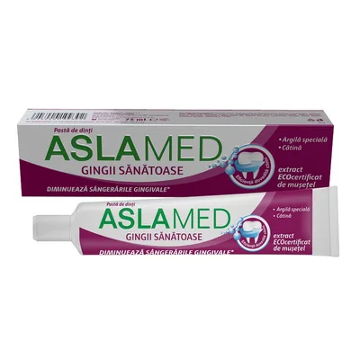 Aslamed Pasta Dinti Gingii Sanatoase x 75ml 3012
