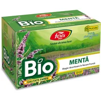 Ceai de menta bio D127, 20 plicuri, Fares