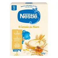 Cereale Nestle 8 Cereale cu Miere +12 Luni, 250g