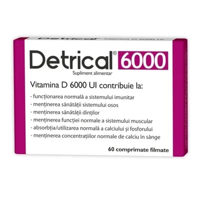 Detrical Vitamina D 6000 UI, 60 comprimate