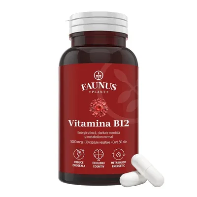 Faunus Vitamina B12 1000 mcg, 30 Capsule
