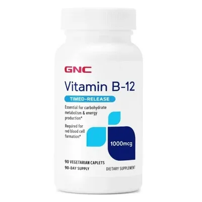 Vitamina B-12 1000 mcg, 90 tablete, GNC