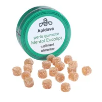 Perle gumate cu Mentol și eucalipt, 50 g, Apidava