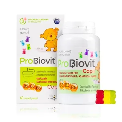 ProBiovit copii, 60 ursuleti gumati, Apipharma