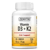 Vitamin D3 + K2, 30 capsule, Zenyth