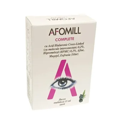 Picături Oculare Afomill Complete, 15 ml, Af United