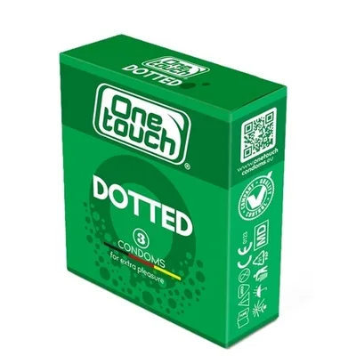 Prezervative Dotted N3, 3 bucati, One Touch
