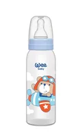 Biberon 125 ml cu tetina rotunda - cod 851, Wee Baby