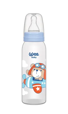 Biberon 125 ml cu tetina rotunda - cod 851, Wee Baby