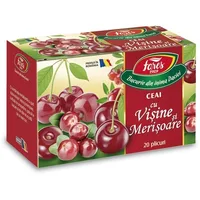 Ceai cu visine si merisoare, 20 plicuri, Fares