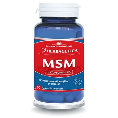 MSM + Cucumin 95, 120 capsule, Herbagetica