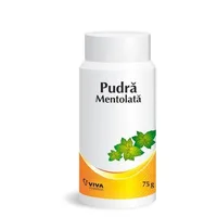 Pudra de talc mentolata, 75 g, Vitalia