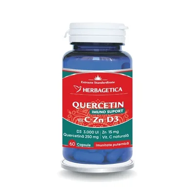 Quercetin, 60 capsule, Herbagetica
