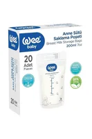 WEE BABY Pungi stocare lapte 200ml x20buc -558
