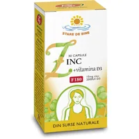 Zinc cu vitamina D3, 30 capsule, Fares