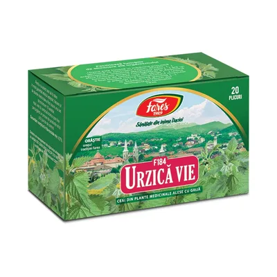 Ceai de urzica vie F184, 20 plicuri, Fares