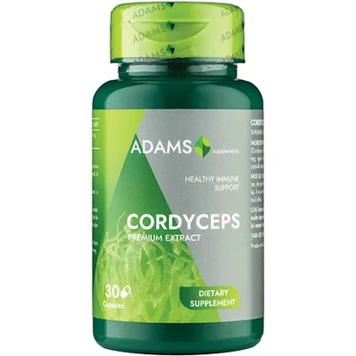 Cordyceps, 300 mg, 30 capsule vegetale, Adams