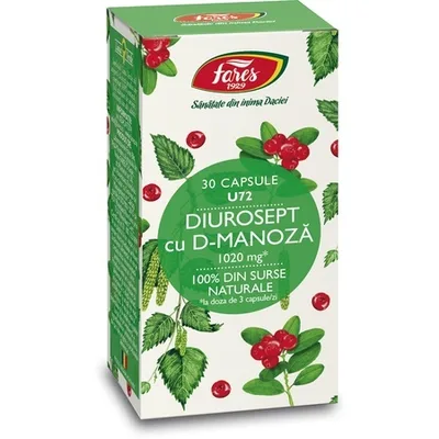 Diurosept cu D-manoza, 30 capsule, Fares