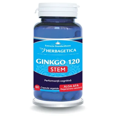 Ginko 120 + Stem, 60 capsule, Herbagetica