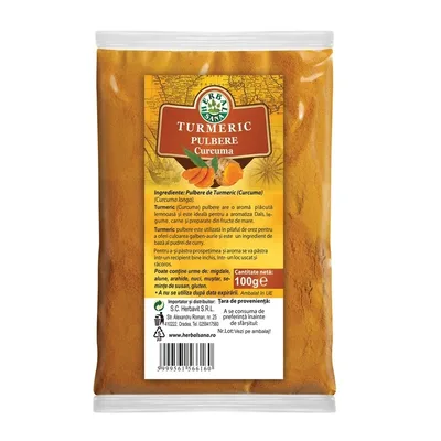 Herbavit Turmeric Pulbere, 100 g