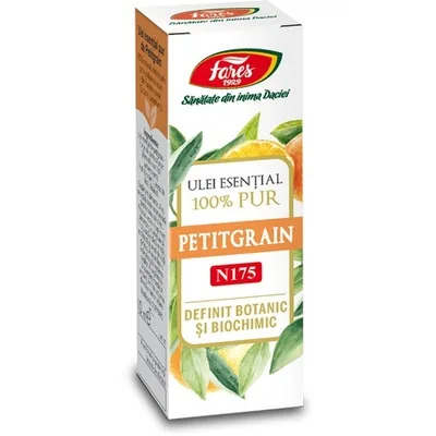Ulei esential de Petitgrain N175, 10ml, Fares