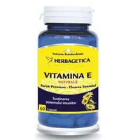 Vitamina E Naturala 500 U.I, 60cps (Herbagetica)
