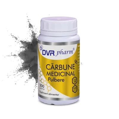 Carbune Medicinal Pulbere, 200 g, DVRPharm
