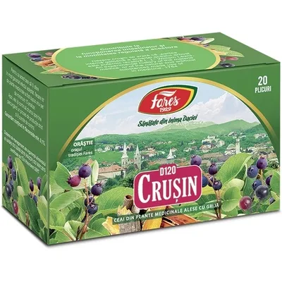 Ceai Crusin D120, 20 plicuri, Fares