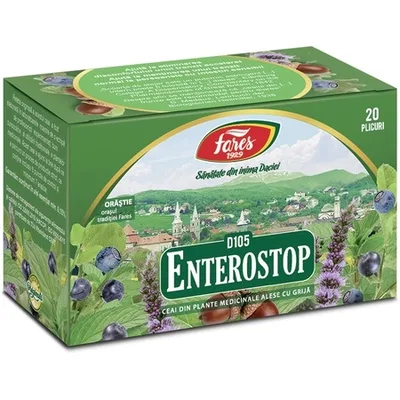 Ceai Enterostop D105, 20 plicuri – Fares