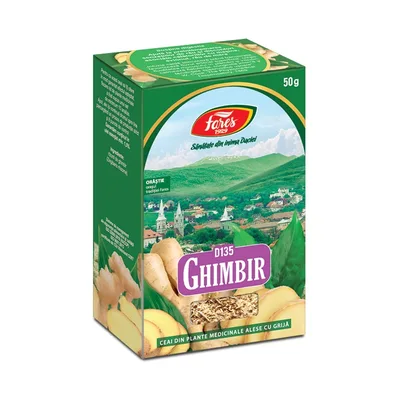 Ghimbir, D135, ceai la punga 50g Fares