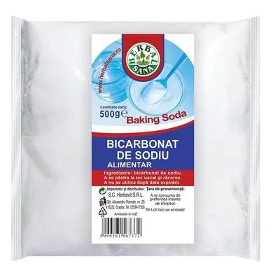 Herbavit Bicarbonat de Sodiu Alimentar, 500 g
