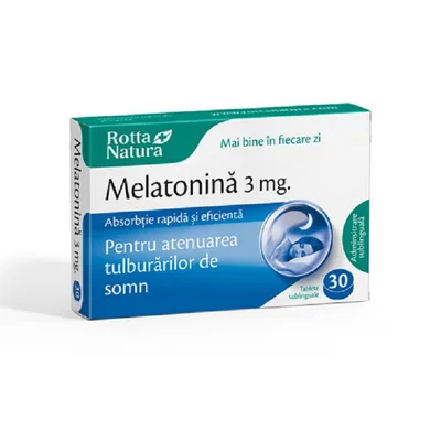 Melatonina sublinguala 3mg x 30cp (RottaNat)