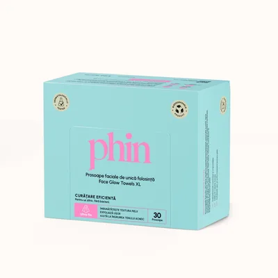 Prosoape faciale Glow Towels, XL, 30 bucăți, Phin