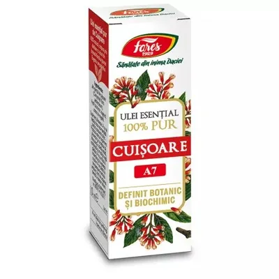 Ulei esential de cuisoare A7, 10 ml, Fares