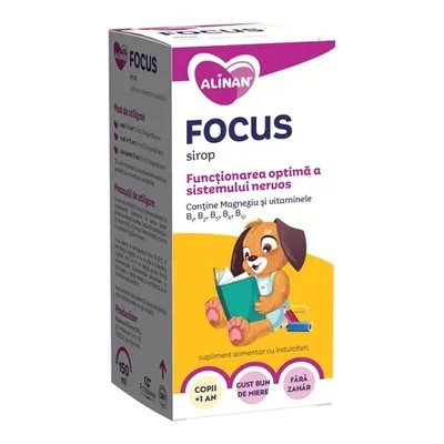 Alinan Focus copii sirop 150 ml | Sistem nervos