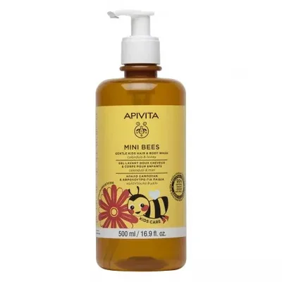 APIVITA Gel spalare copii par si corp, 500ml