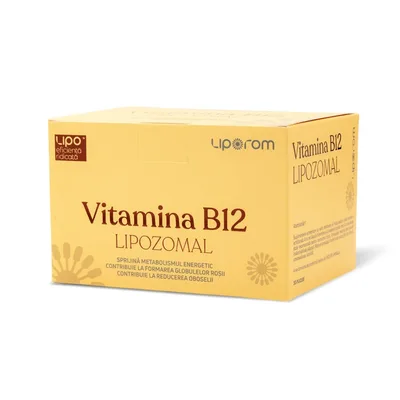 Liporom Vitamina B12 lipozomala 180 mcg, 30 plicuri