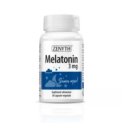 Melatonin 3mg, 30 capsule vegetale, Zenyth