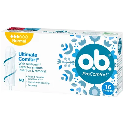 O.B. ProComfort Normal Tampoane, 16 bucăți