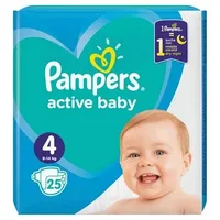PAMPERS 4 Active baby-dry (9-14kg) 25buc