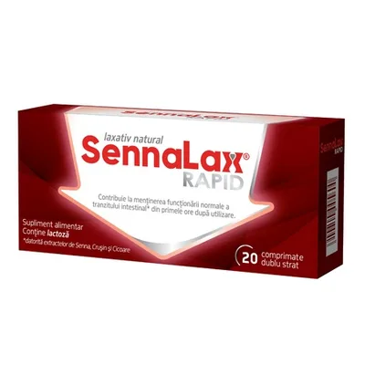 Sennalax Rapid, 20 comprimate, Biofarm