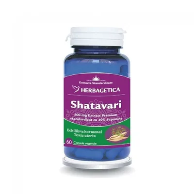 Shatavari, 60 capsule vegetale, Herbagetica
