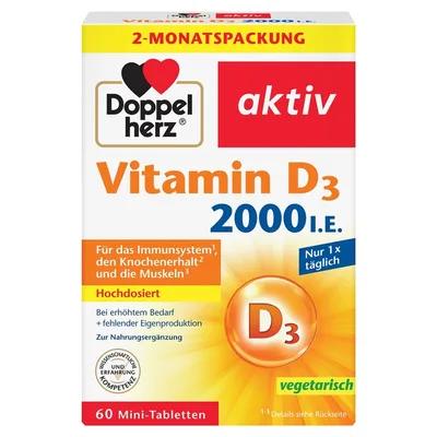 Vitamina D3 2000 UI, 60 comprimate, Doppelherz