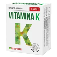Vitamina K 100 µg, 30 capsule, Parapharm