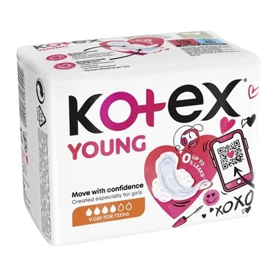 Absorbante Day Young, 9 bucăți, Kotex