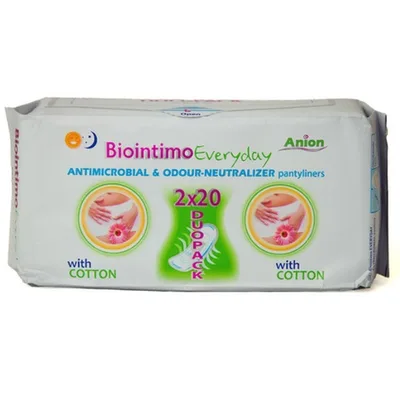 Absorbante zilnice Everyday, 2x20 bucăți, Biointimo