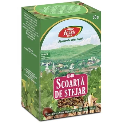 Ceai Stejar scoarta D 140, 50 g, Fares