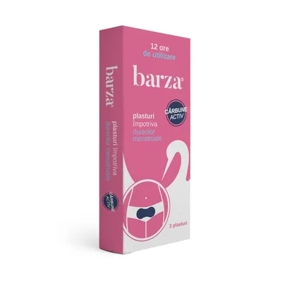 Plasturi Dureri Menstruale, 3 bucati, Barza