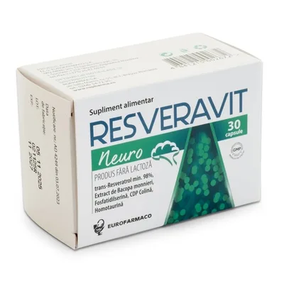 Resveravit Neuro, 30 capsule, Eurofarmaco